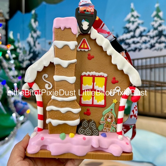 Disney Parks Disneyland Mickey and Minnie Gingerbread House Popcorn Bucket - Picture 3 of 6